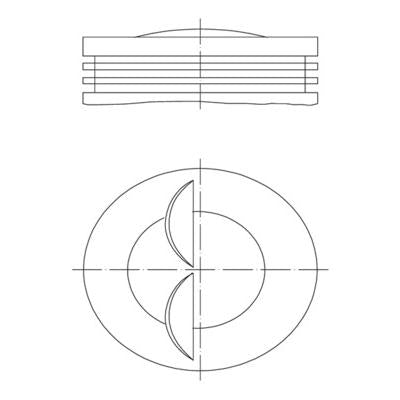 MAHLE 0078000 Piston