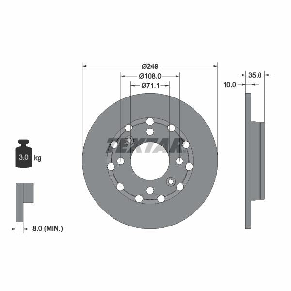 TRW MOTO BDA1109 Brake Caliper Bracket