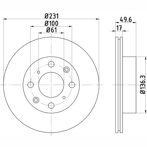 TEXTAR 92028000 Brake Disc