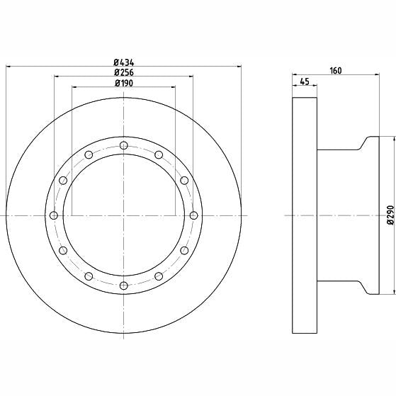 TEXTAR 93105100 Brake Disc