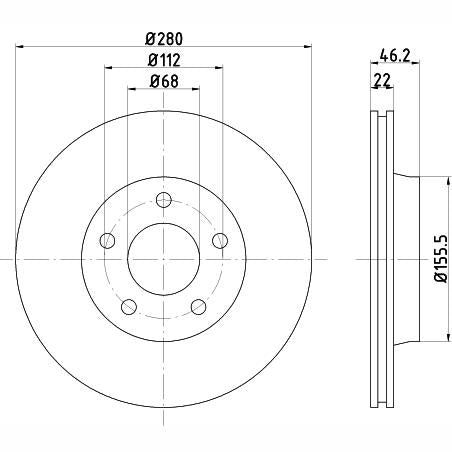 TEXTAR 92025800 Brake Disc