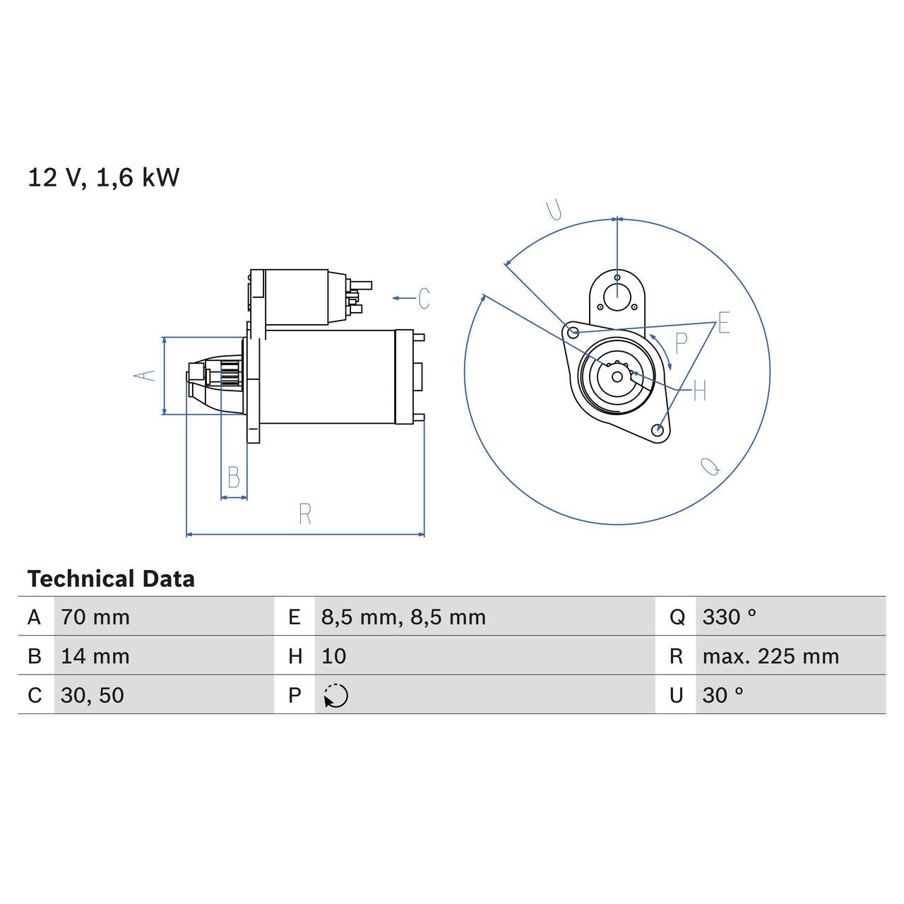 BOSCH 0986021260 Starter