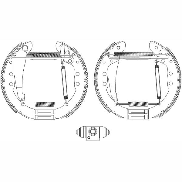 TEXTAR 84044400 Brake Shoe Set