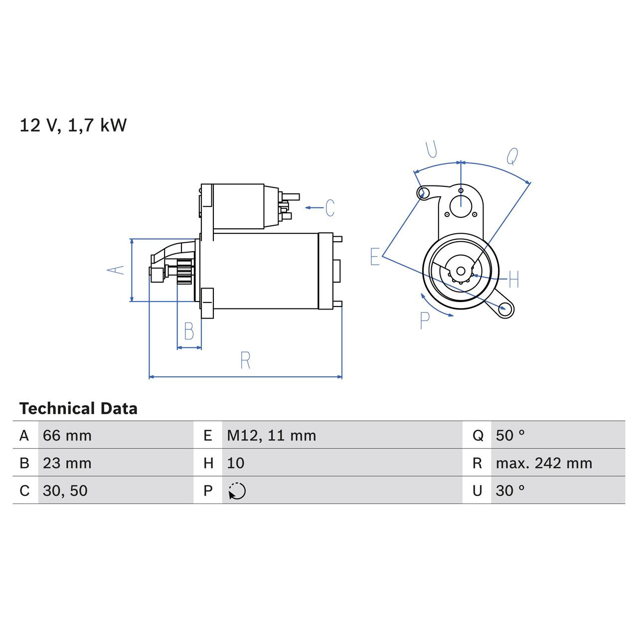 BOSCH 0986025240 Starter