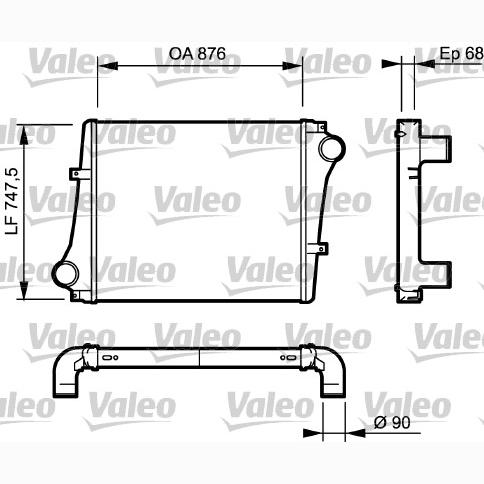 VALEO VAL818876 Charge Air Cooler