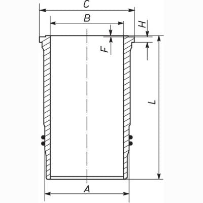 MAHLE 003WN2400 Cylinder Liner