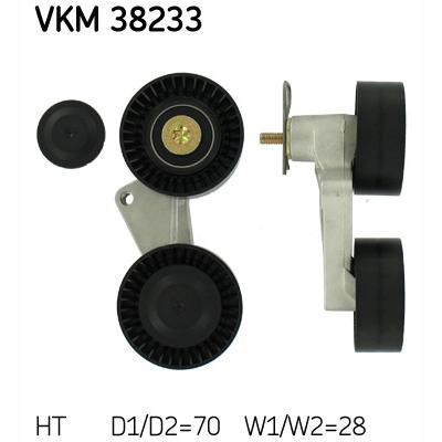 SKF VKM38233 V-Ribbed Belt Tensioner Pulley