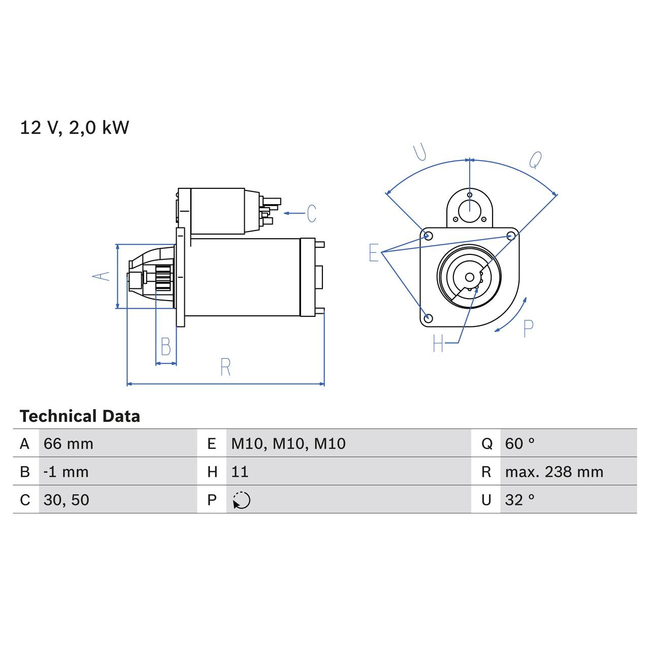 BOSCH 0986019271 Starter