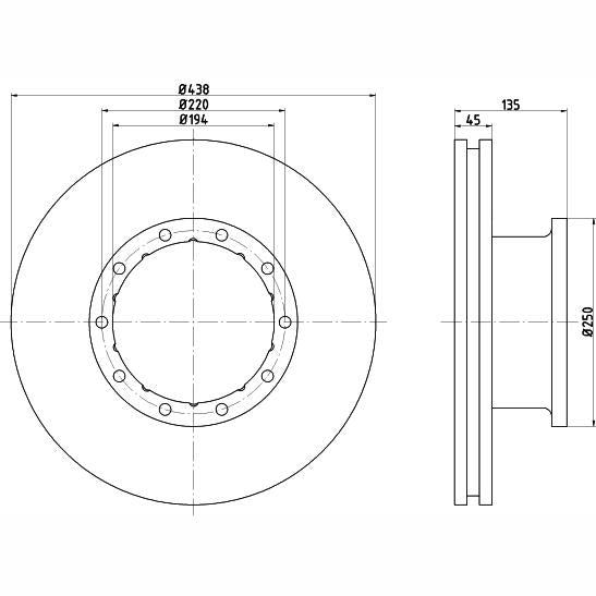 TEXTAR 93117800 Brake Disc