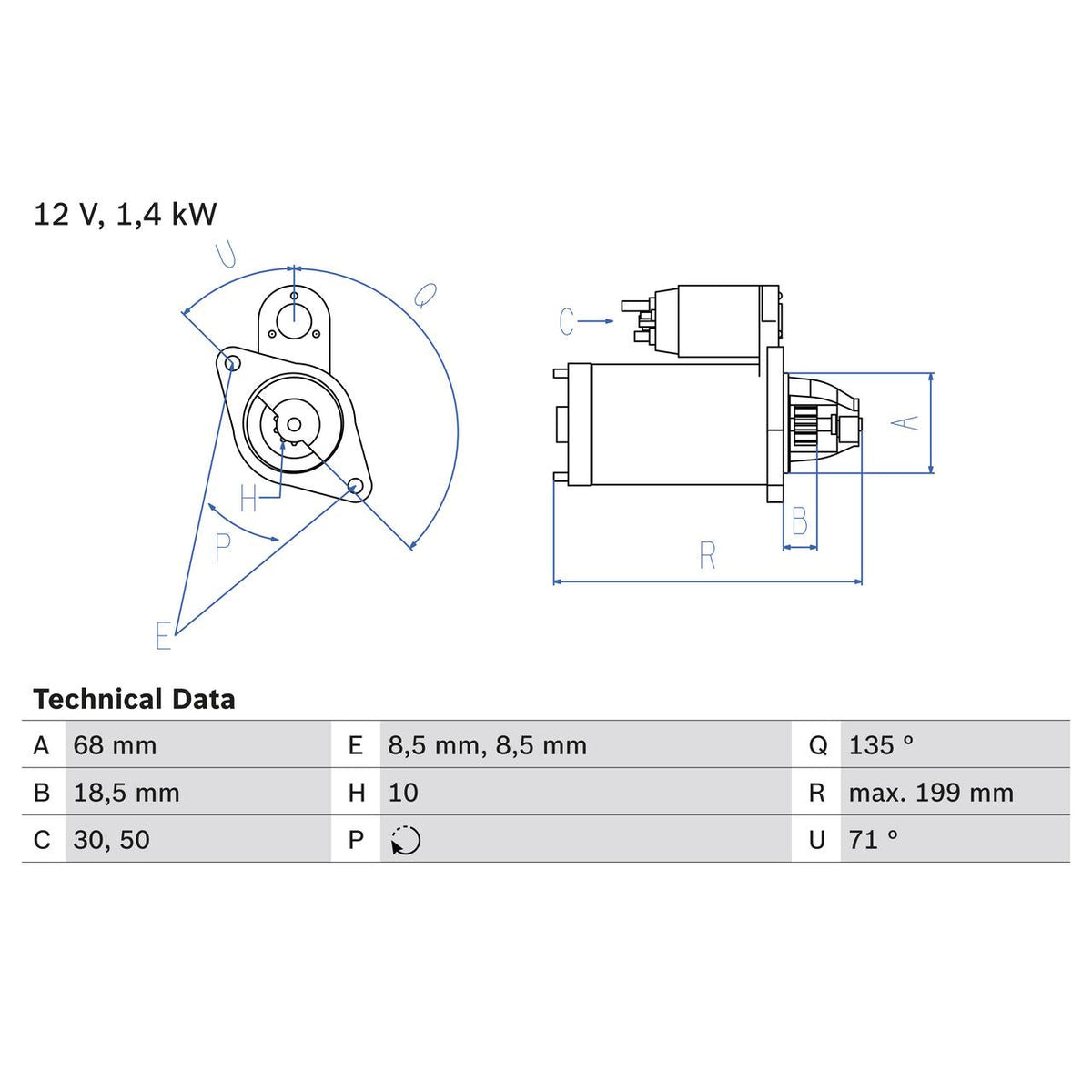 BOSCH 0986025210 Starter