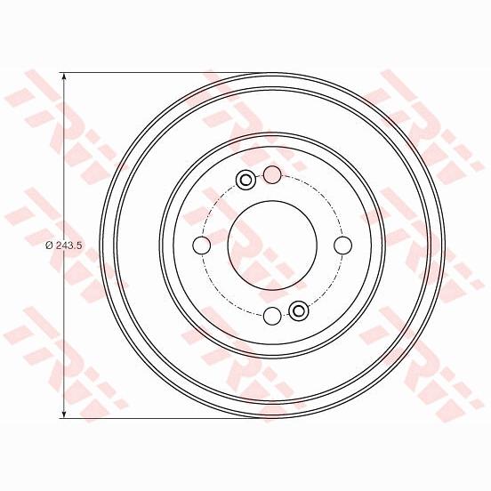 TRW MOTO DB4401 Brake Drum