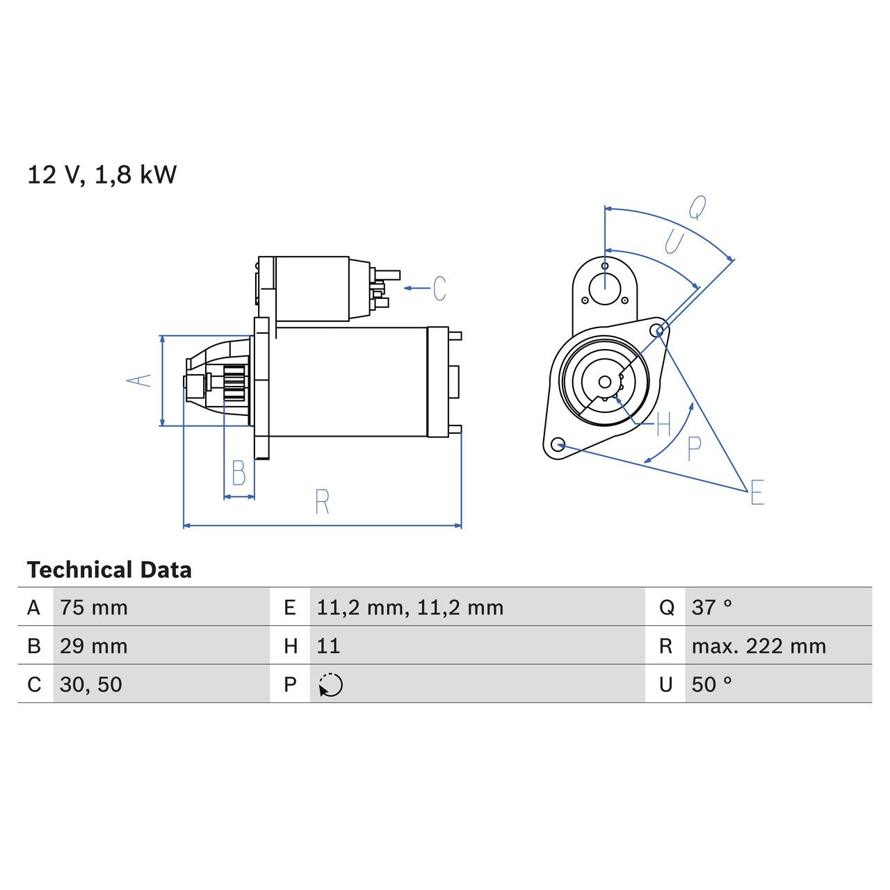 BOSCH 0986023250 Starter
