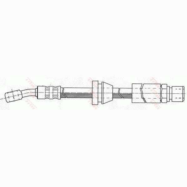 TRW MOTO PHD415 Brake Hose