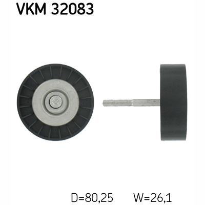 SKF VKM32083 V-Ribbed Belt Deflection/Guide Pulley
