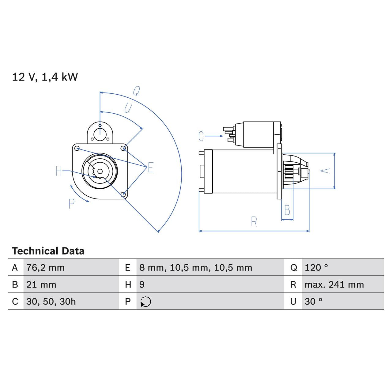 BOSCH 0986014900 Starter