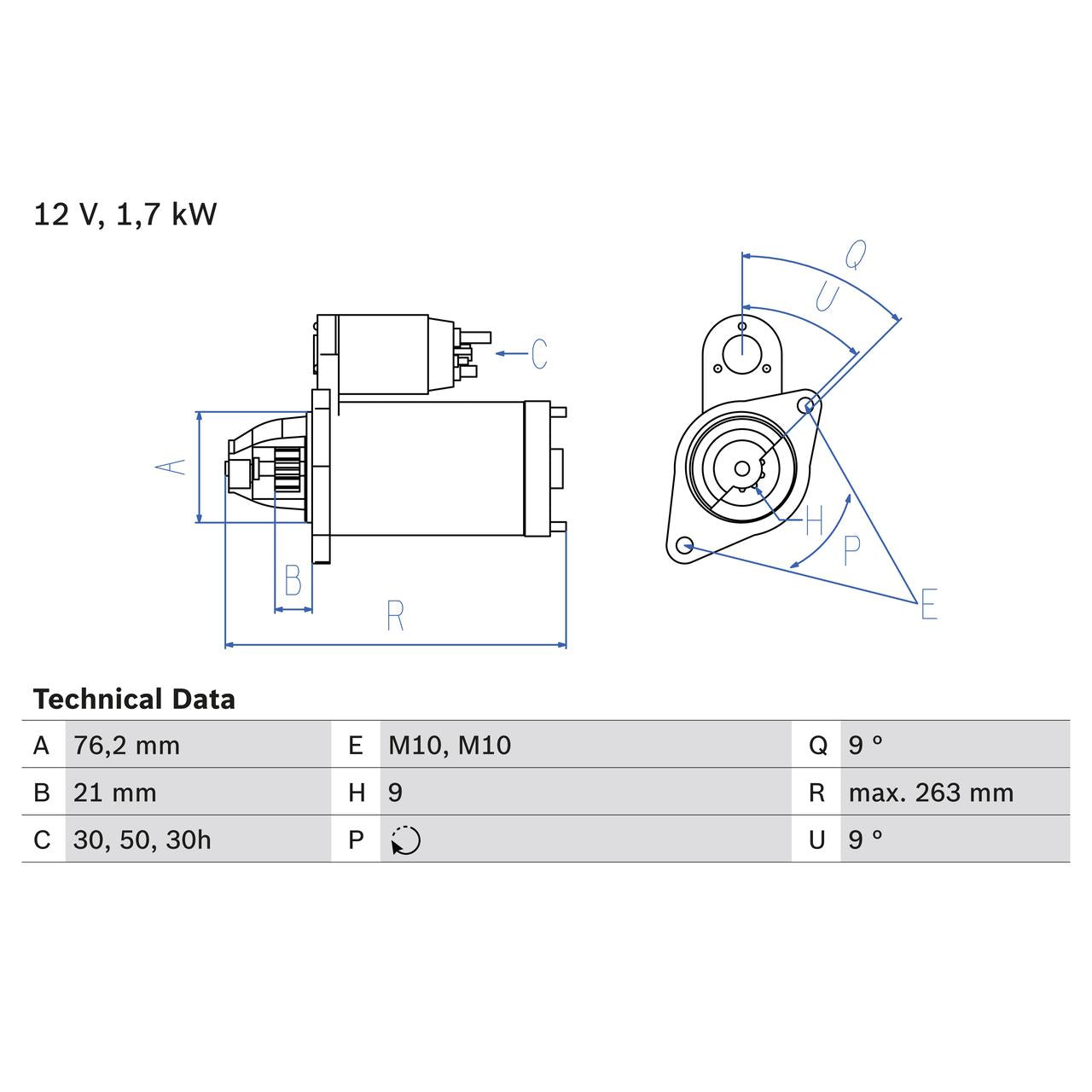 BOSCH 0986016920 Starter