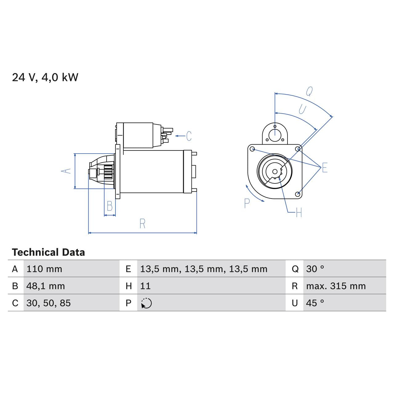 BOSCH 0986025890 Starter