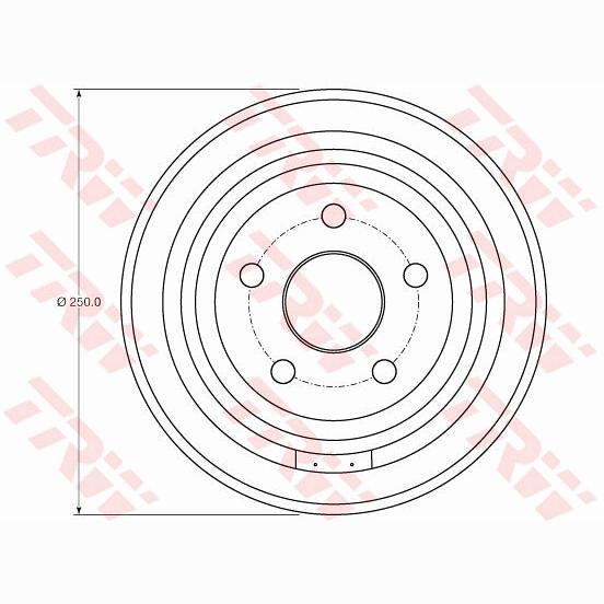 TRW MOTO DB4407 Brake Drum