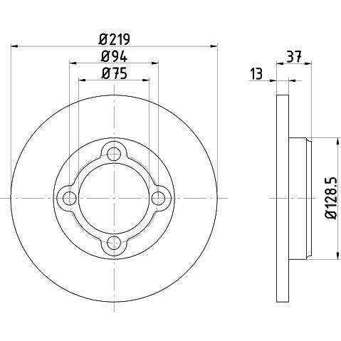 TEXTAR 92066500 Brake Disc