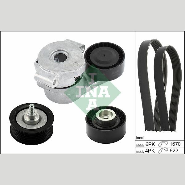 INA 529030110 V-Ribbed Belt Set