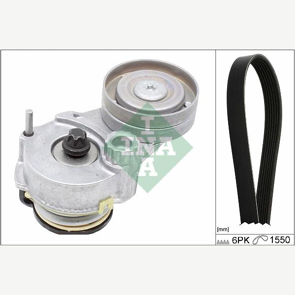 INA 529032810 V-Ribbed Belt Set