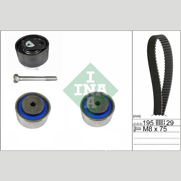 INA 530076510 Timing Belt Set
