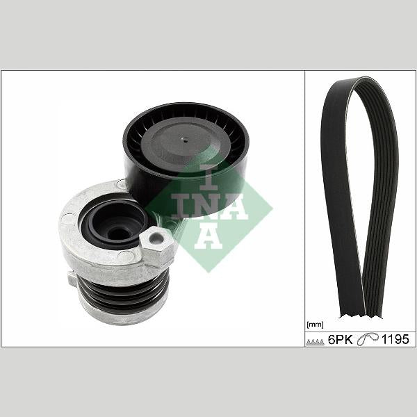 INA 529033910 V-Ribbed Belt Set