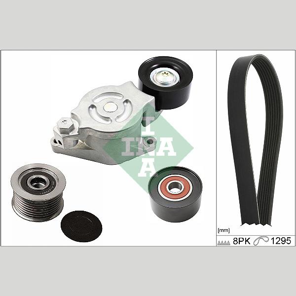 INA 529027310 V-Ribbed Belt Set
