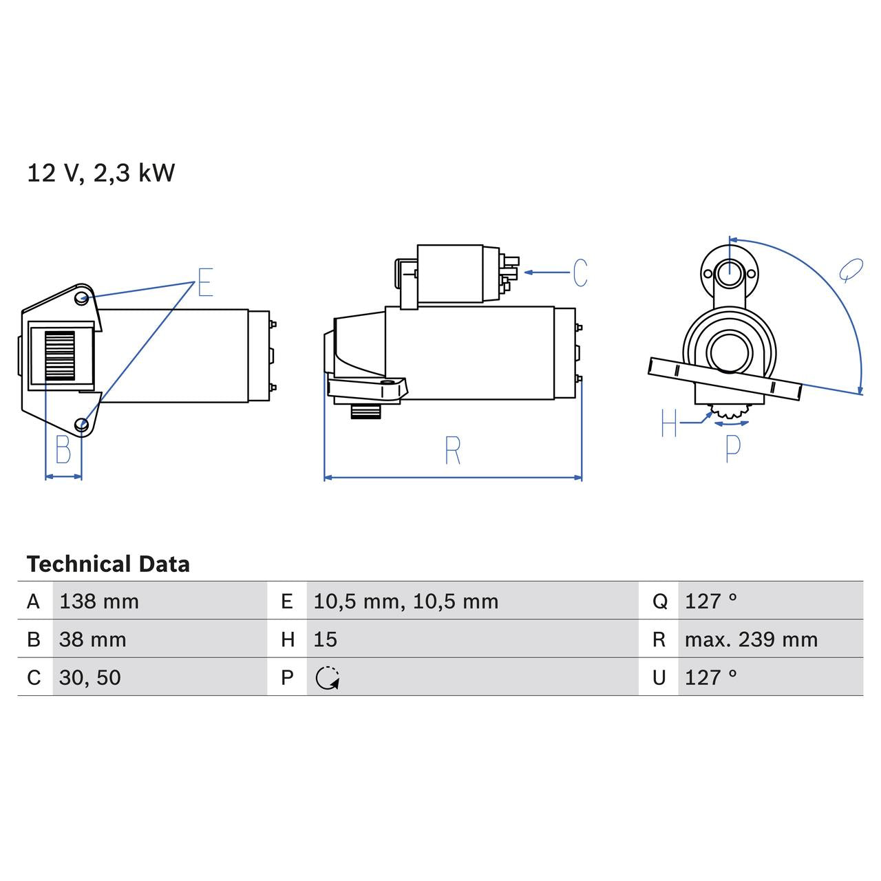 BOSCH 0986025950 Starter