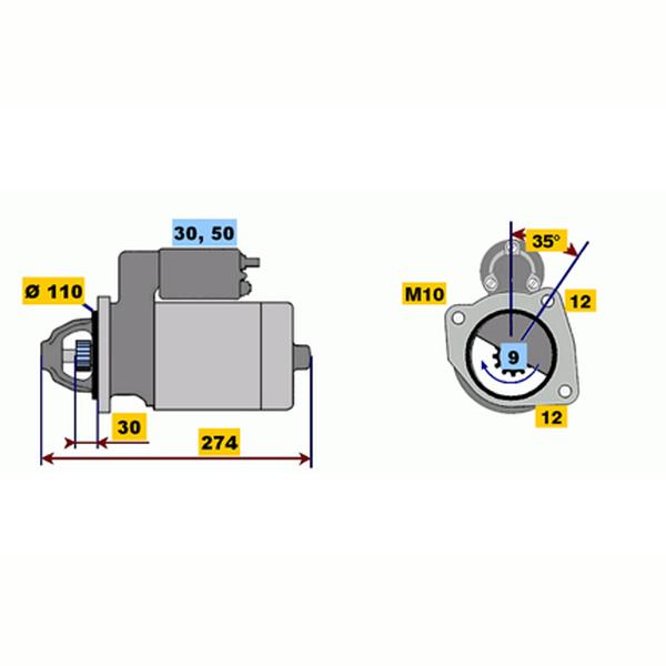 BOSCH 0001218174 Starter