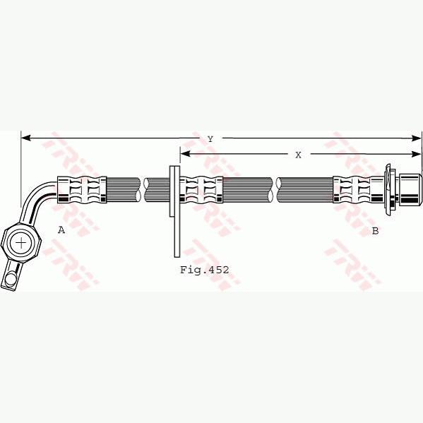 TRW MOTO PHD496 Brake Hose