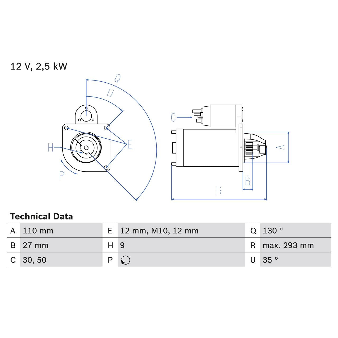 BOSCH 0986011060 Starter