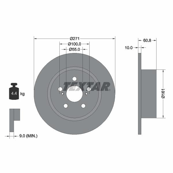 TEXTAR 92126503 Brake Disc