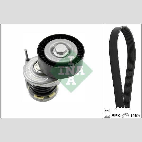 INA 529046610 V-Ribbed Belt Set