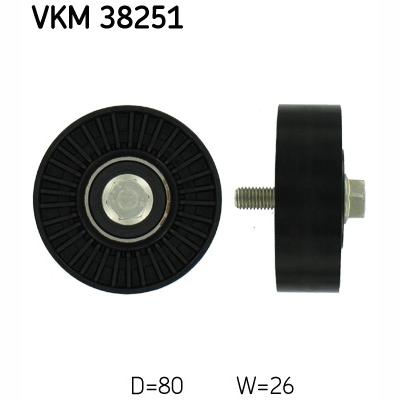 SKF VKM38251 V-Ribbed Belt Deflection/Guide Pulley