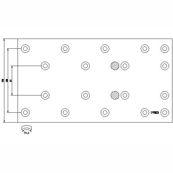 TEXTAR 1950307 Drum Brake Brake Lining Kit