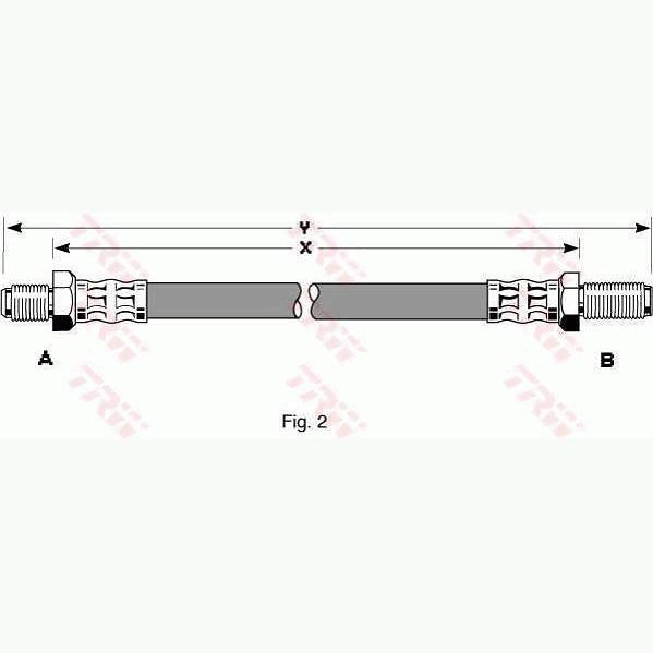 TRW MOTO PHC137 Brake Hose