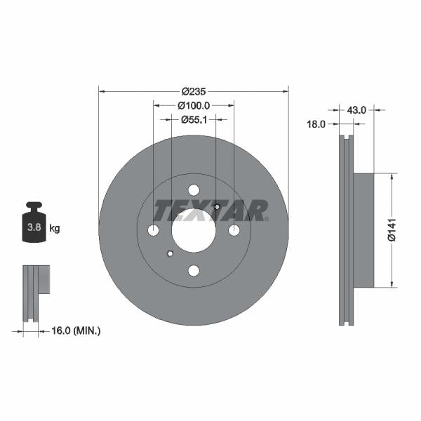 TRW MOTO BDA1063 Brake Caliper Bracket