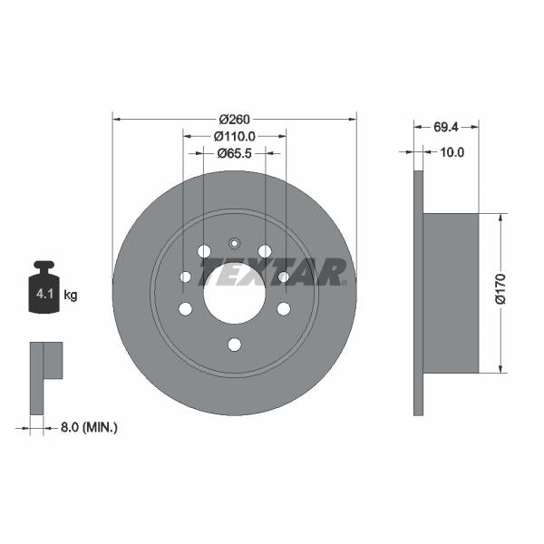 TRW MOTO ST1556 Brake Caliper Guide Bellow