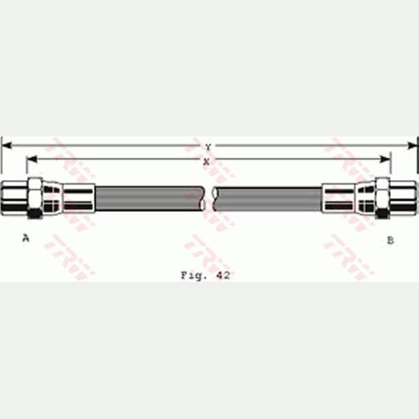 TRW MOTO PHA255 Brake Hose
