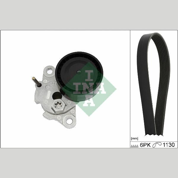 INA 529008610 V-Ribbed Belt Set