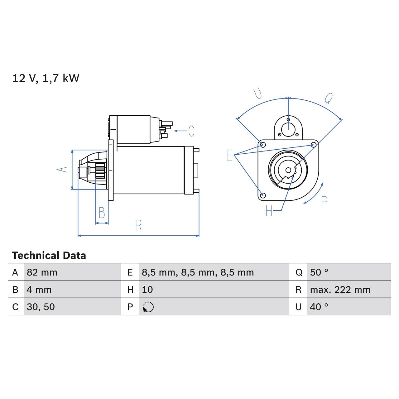 BOSCH 0986022061 Starter