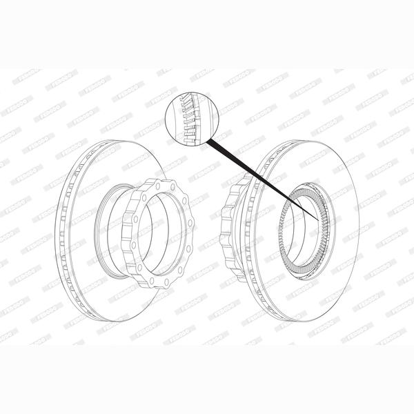 FERODO FCR148A Brake Disc