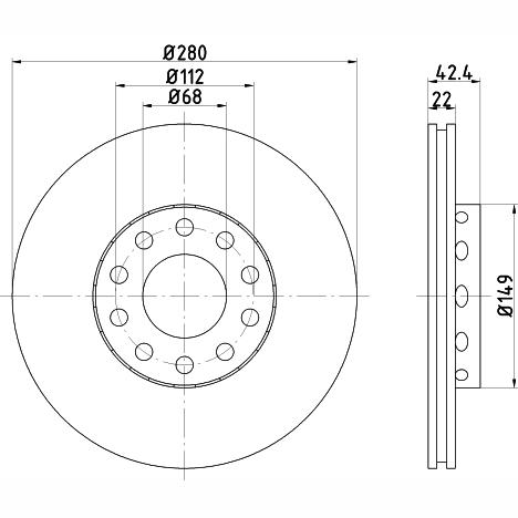 TEXTAR 92122300 Brake Disc