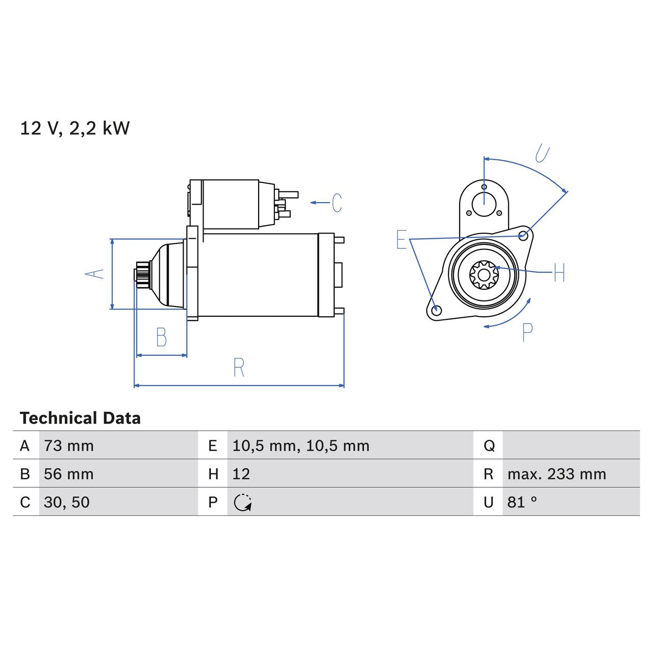 BOSCH 0986020721 Starter