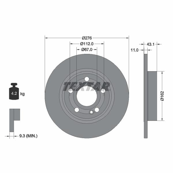 TRW MOTO BDA608 Brake Caliper Bracket