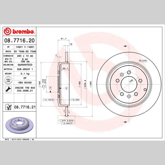 TRW MOTO BDA1022 Brake Caliper Bracket