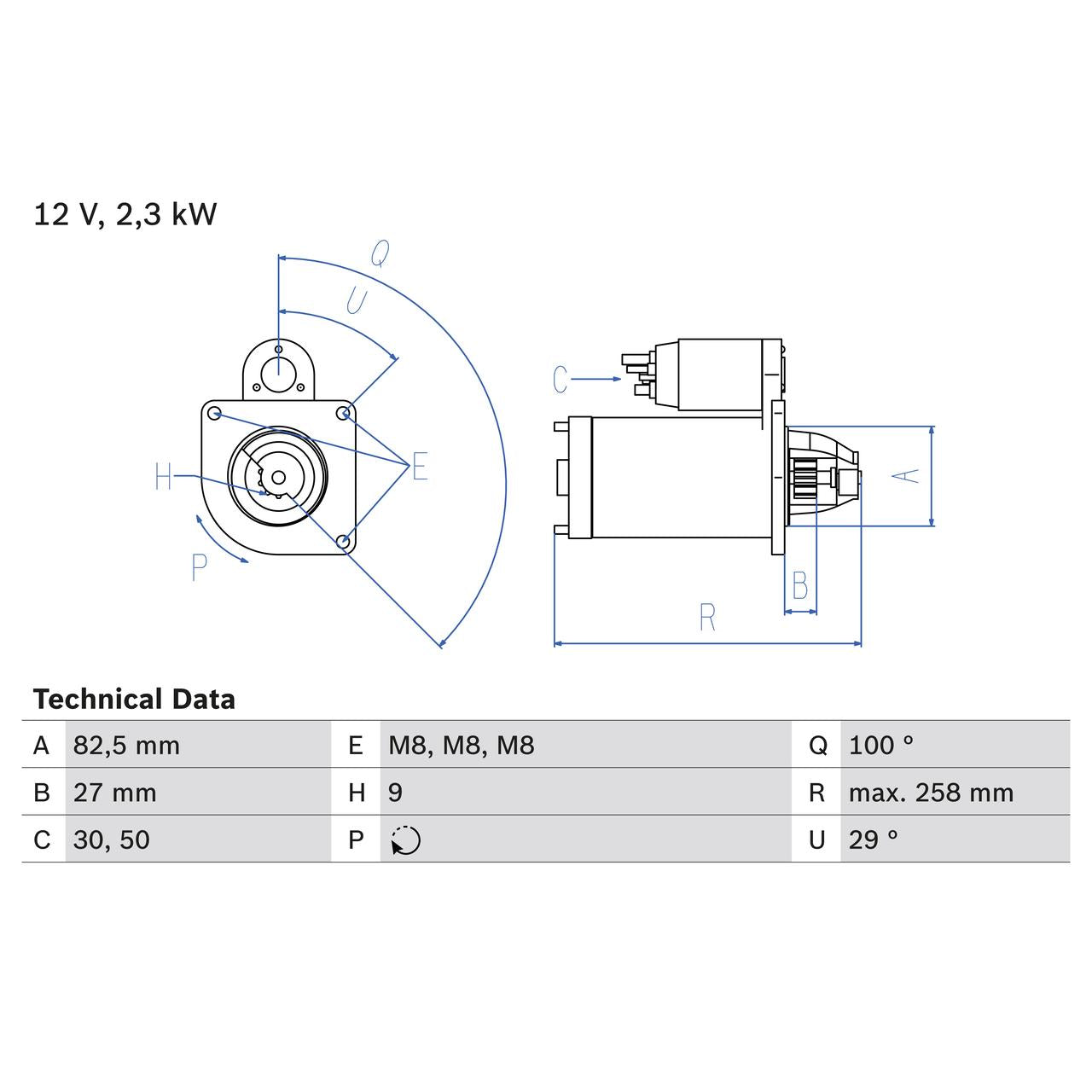 BOSCH 0986018490 Starter