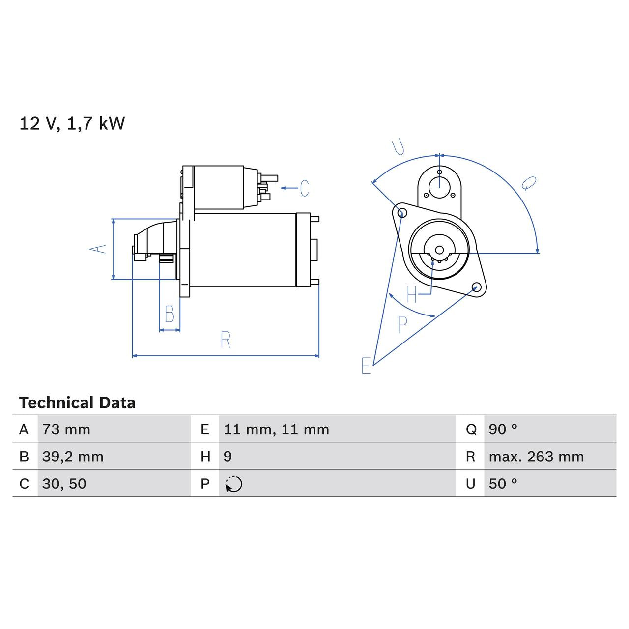 BOSCH 0986017440 Starter