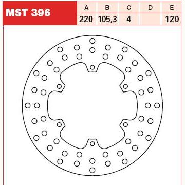 TRW MOTO MST396 Brake Disc